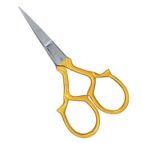 Beauty Scissor With Fancy Rings Gold Plated