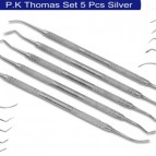 P.K Thomas set 5 Pcs – Silver – 6mm – Pouch Dental