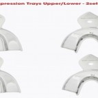 Solid Impression Trays Upper / Lower – 2 Sets Large